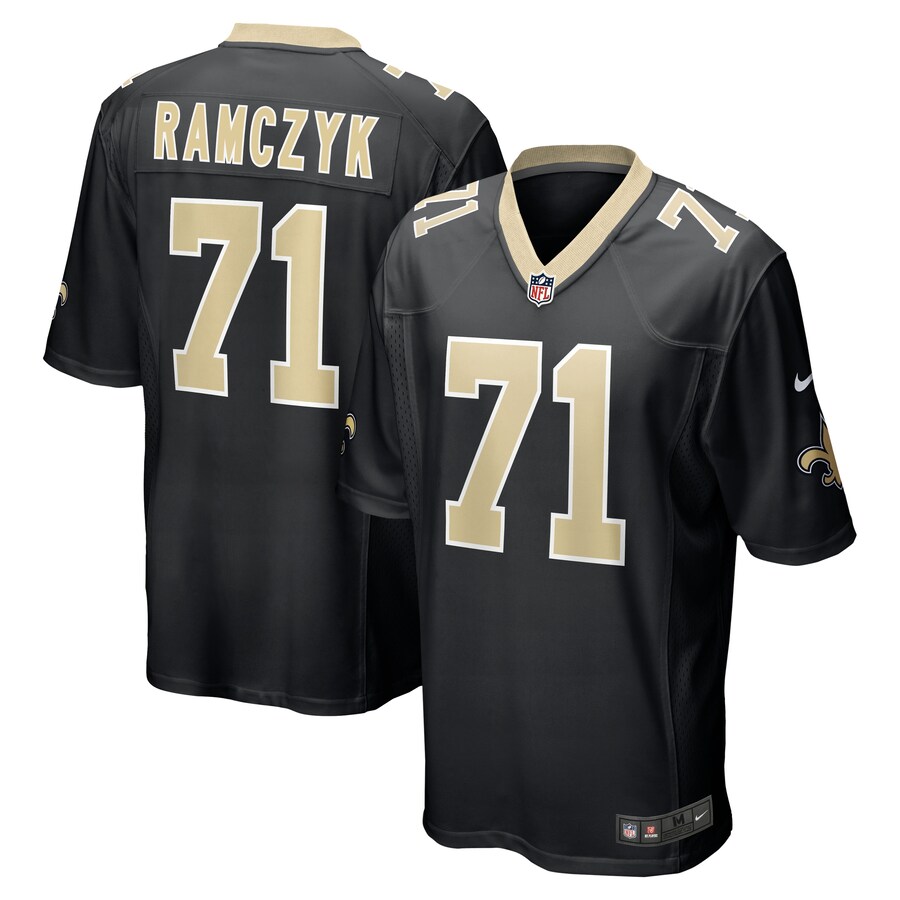 Men's New Orleans Saints Ryan Ramczyk Nike Black Game Jersey - ujerseystore