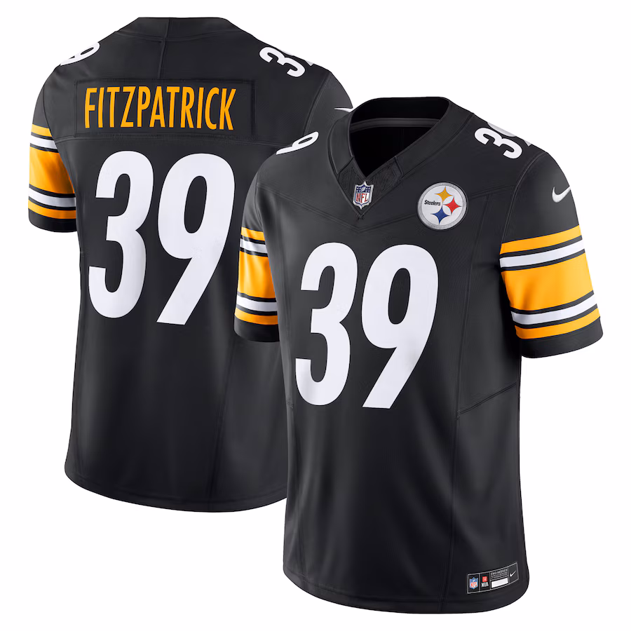 Men's Pittsburgh Steelers Minkah Fitzpatrick Nike Black Vapor F.U.S.E. Limited Jersey - ujerseystore
