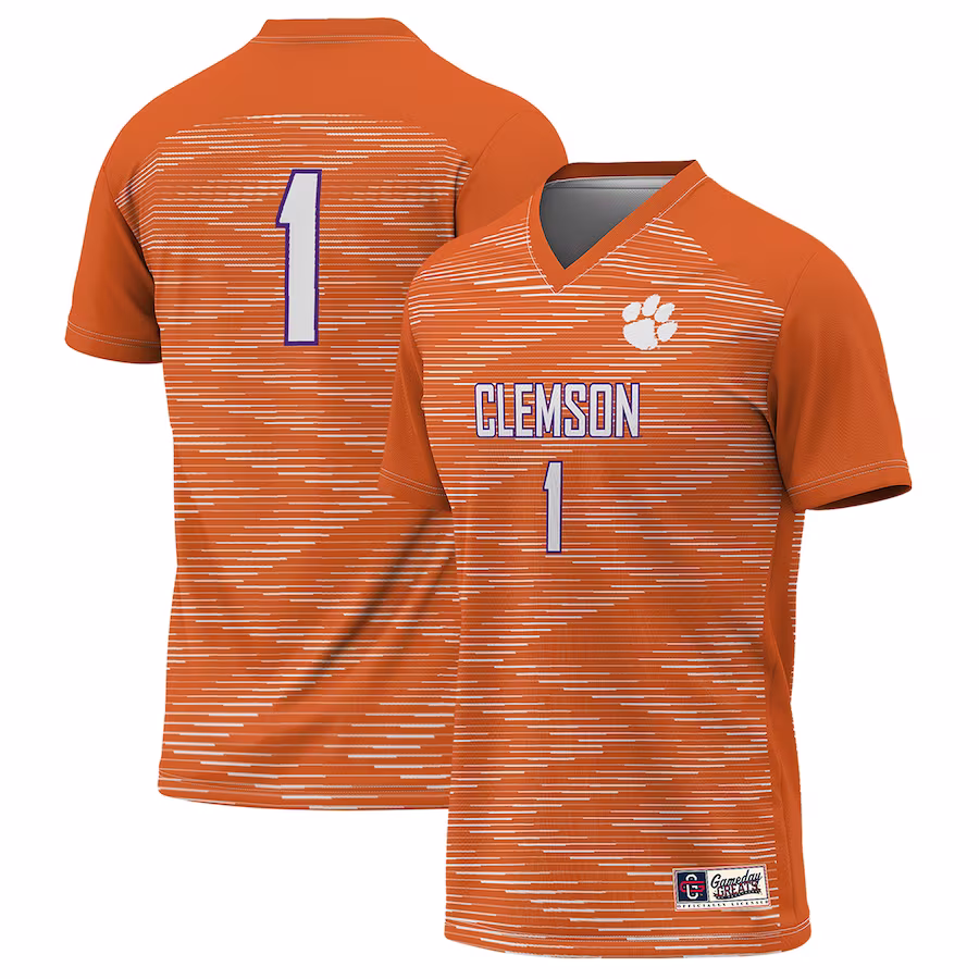 #1 Clemson Tigers GameDay Greats Unisex Lightweight Soccer Jersey - Orange - ujerseystore