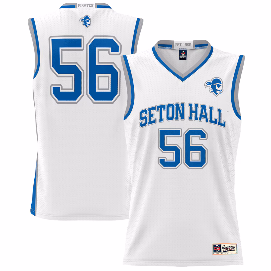 #56 Seton Hall Pirates GameDay Greats Unisex Lightweight Basketball Jersey - White - ujerseystore