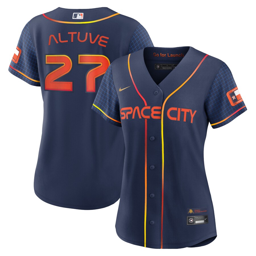 Women's Houston Astros Jose Altuve Nike Navy City Connect Replica Player Jersey - ujerseystore