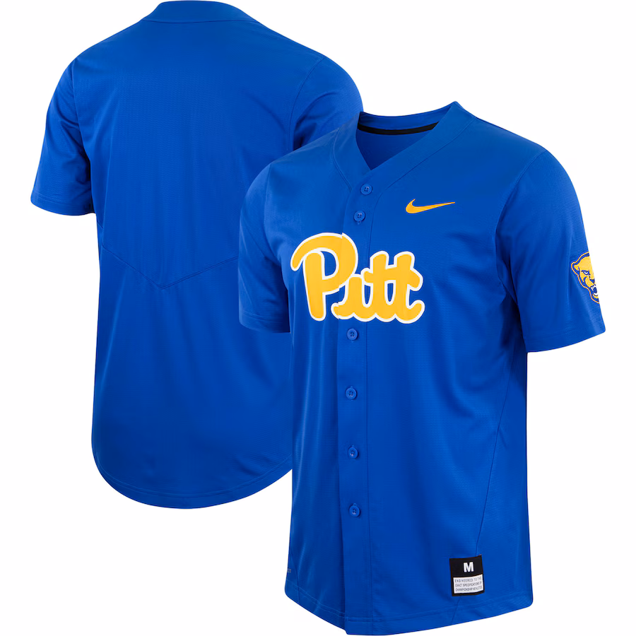 Men's Nike Royal Pitt Panthers Replica Baseball Jersey - ujerseystore
