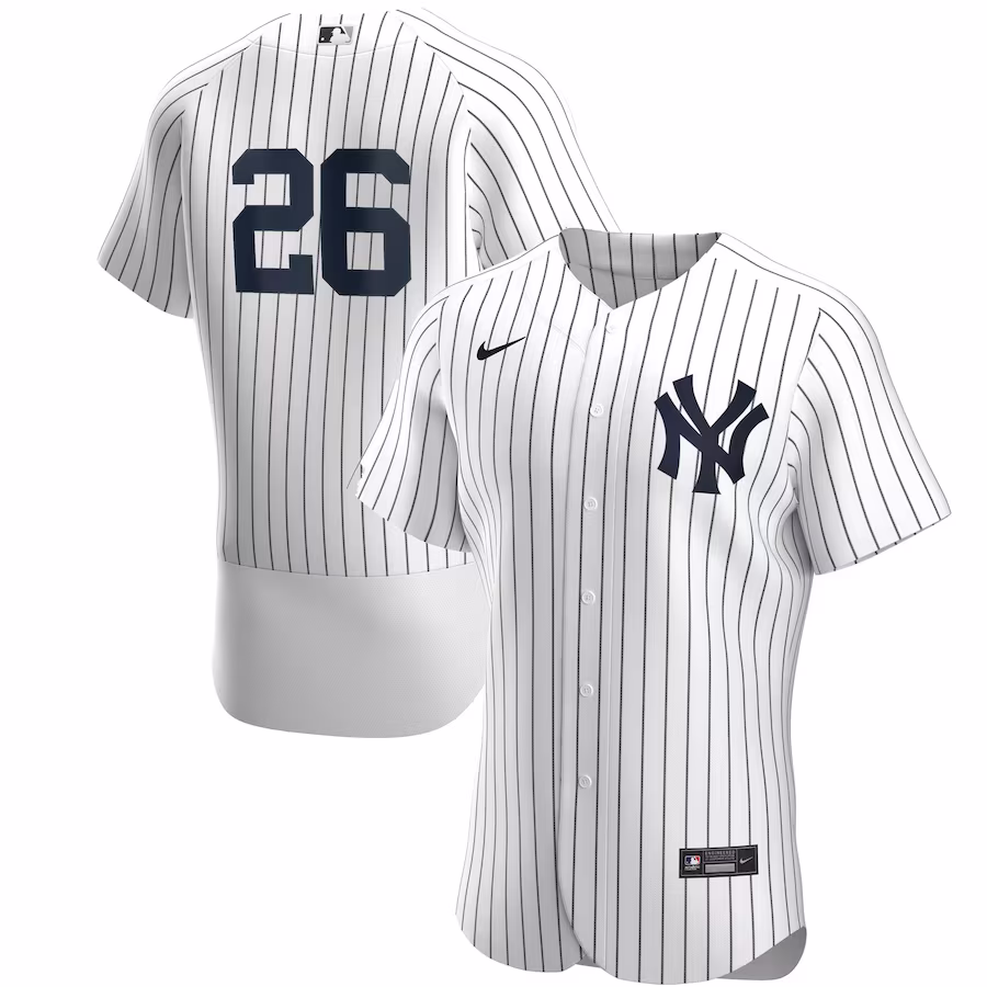 Men's New York Yankees DJ LeMahieu Nike White/Navy Home Authentic Player Jersey - ujerseystore