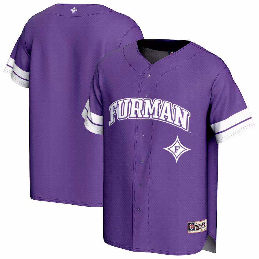 Youth GameDay Greats Purple Furman Paladins Spirit Baseball Jersey - ujerseystore