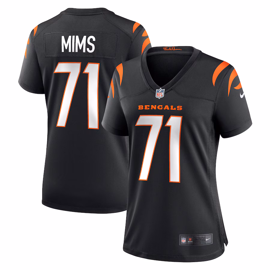 Women's Cincinnati Bengals Amarius Mims Nike  Black Game Jersey - ujerseystore