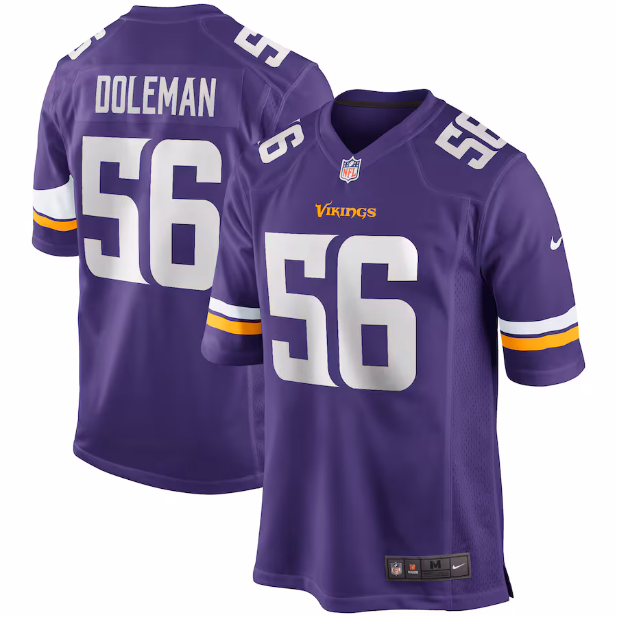 Men's Minnesota Vikings Chris Doleman Nike Purple Game Retired Player Jersey - ujerseystore