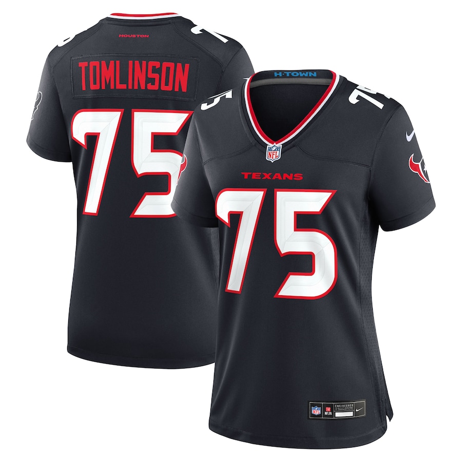 Women's Houston Texans Laken Tomlinson Nike Navy Team Game Jersey - ujerseystore
