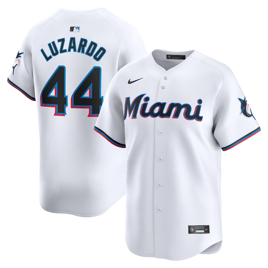 Men's Miami Marlins Jesus Luzardo Nike White Home Limited Player Jersey - ujerseystore