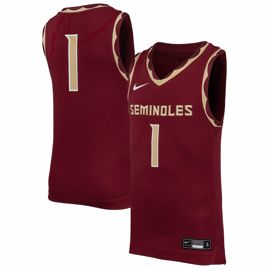 Youth Nike #1 Garnet Florida State Seminoles Replica Basketball Jersey - ujerseystore