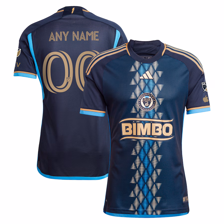 Men's Philadelphia Union  adidas Navy 2024 The XV Kit Authentic Custom Jersey - ujerseystore