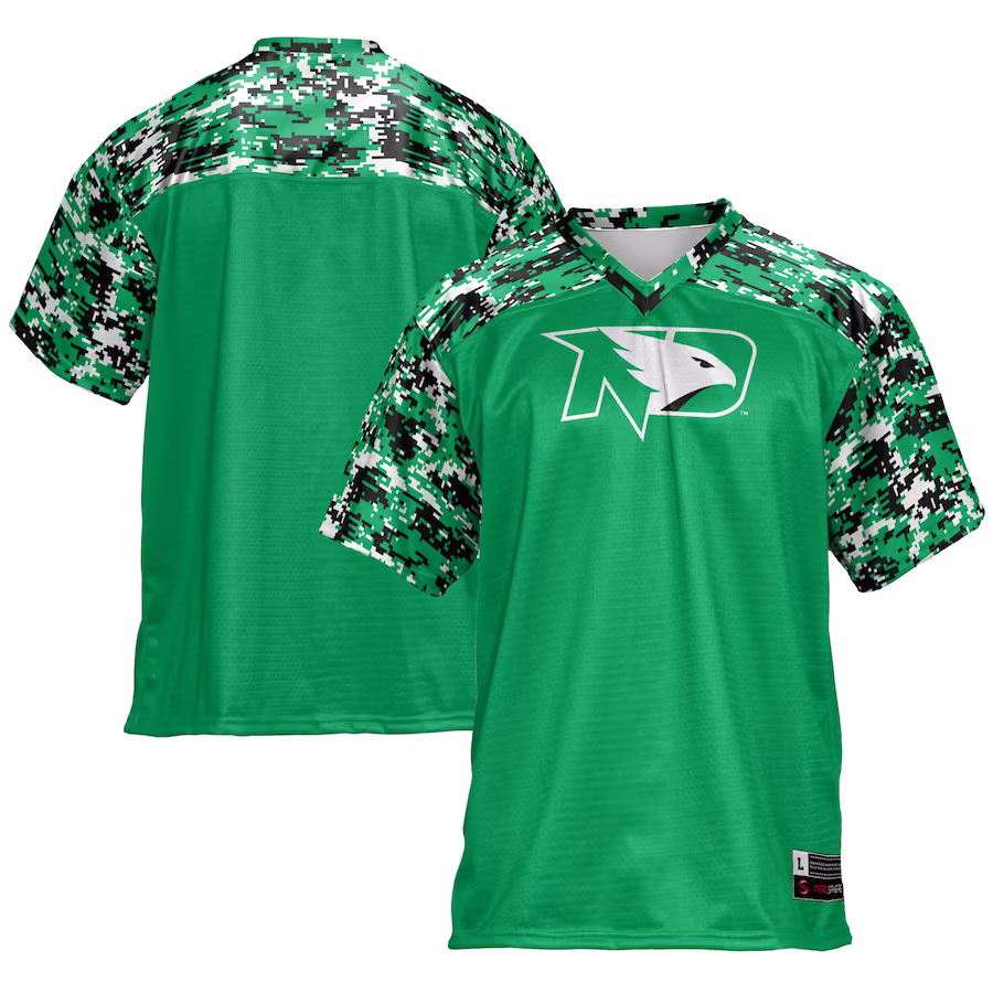 North Dakota GameDay Greats Football Jersey - Kelly Green - ujerseystore