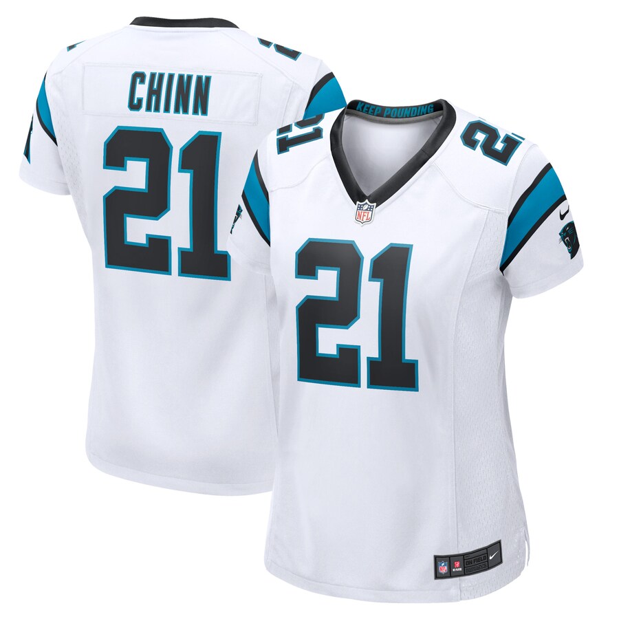 Women's Carolina Panthers Jeremy Chinn Nike White Game Jersey - ujerseystore