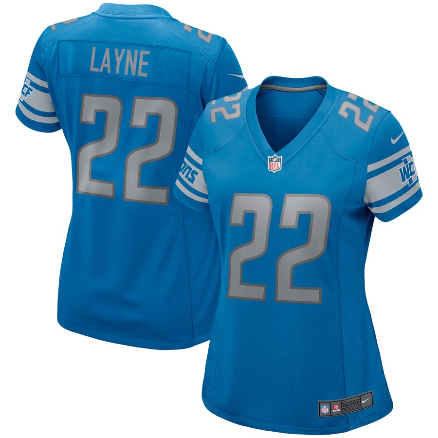 Women's Detroit Lions Bobby Layne Nike Blue Game Retired Player Jersey - ujerseystore