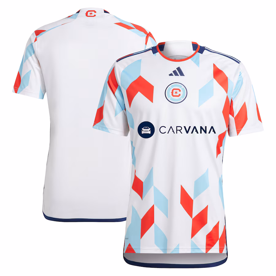 Men's Chicago Fire  adidas White 2024 A Kit For All Replica Jersey - ujerseystore
