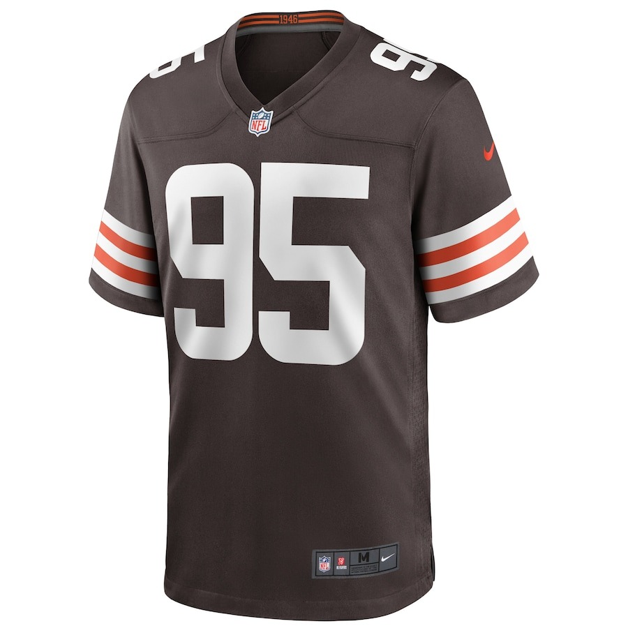 Men's Cleveland Browns Myles Garrett Nike Brown Player Game Jersey - ujerseystore