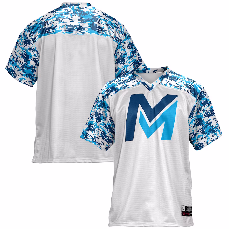 Mid Michigan College GameDay Greats Youth  Football Jersey - White - ujerseystore
