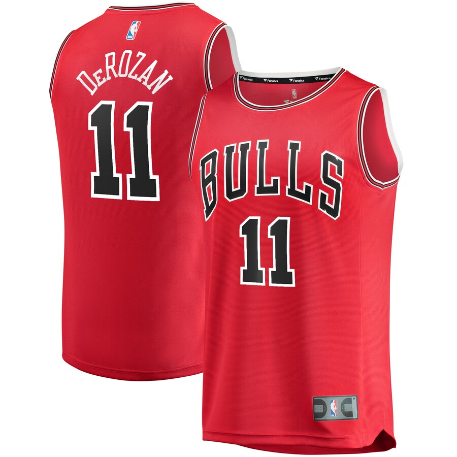 Men's Chicago Bulls DeMar DeRozan Fanatics Red Fast Break Road Replica Jersey - Icon Edition - ujerseystore