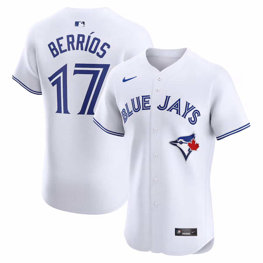 Men's Toronto Blue Jays Jose Berrios Nike White Home Elite Player Jersey - ujerseystore
