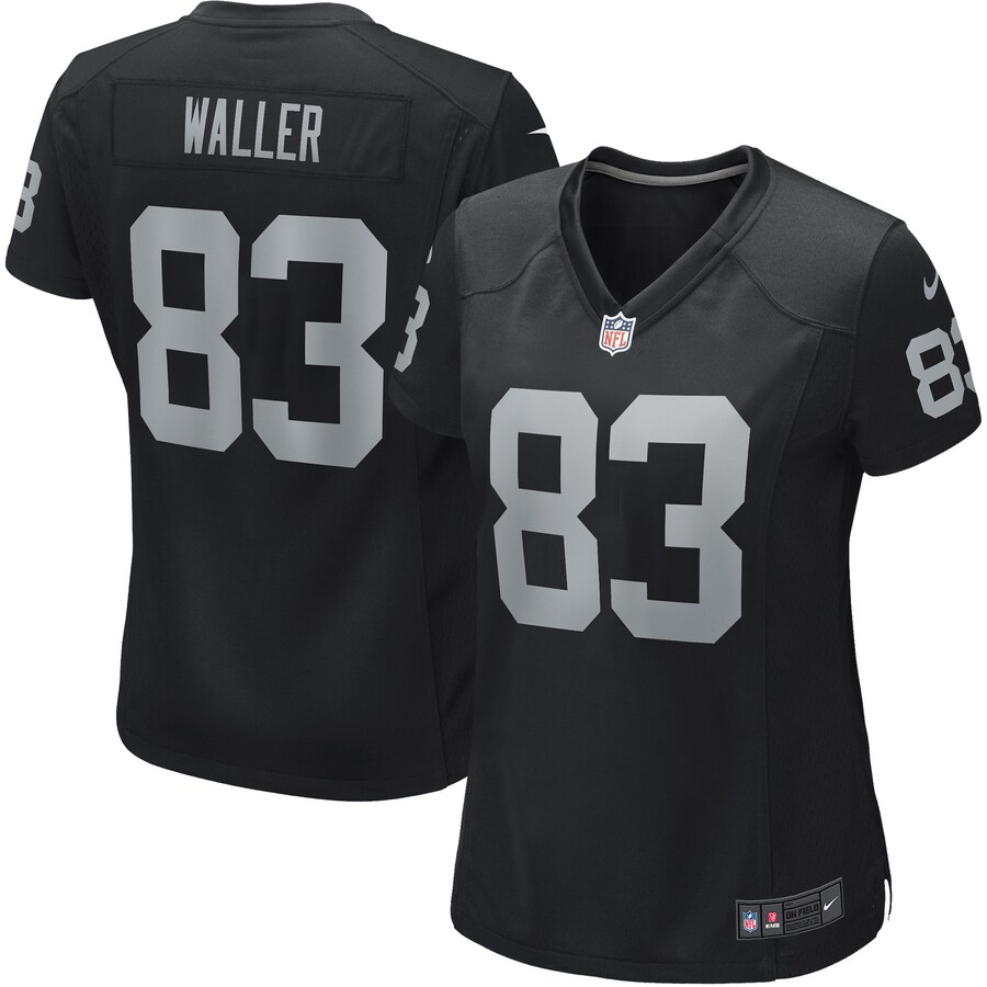 Women's Las Vegas Raiders Darren Waller Nike Black Player Jersey - ujerseystore