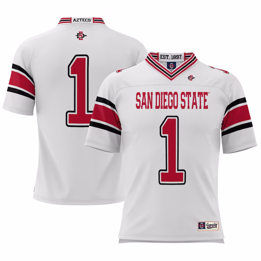 #1 San Diego State Aztecs GameDay Greats Football Jersey - Cardinal - ujerseystore