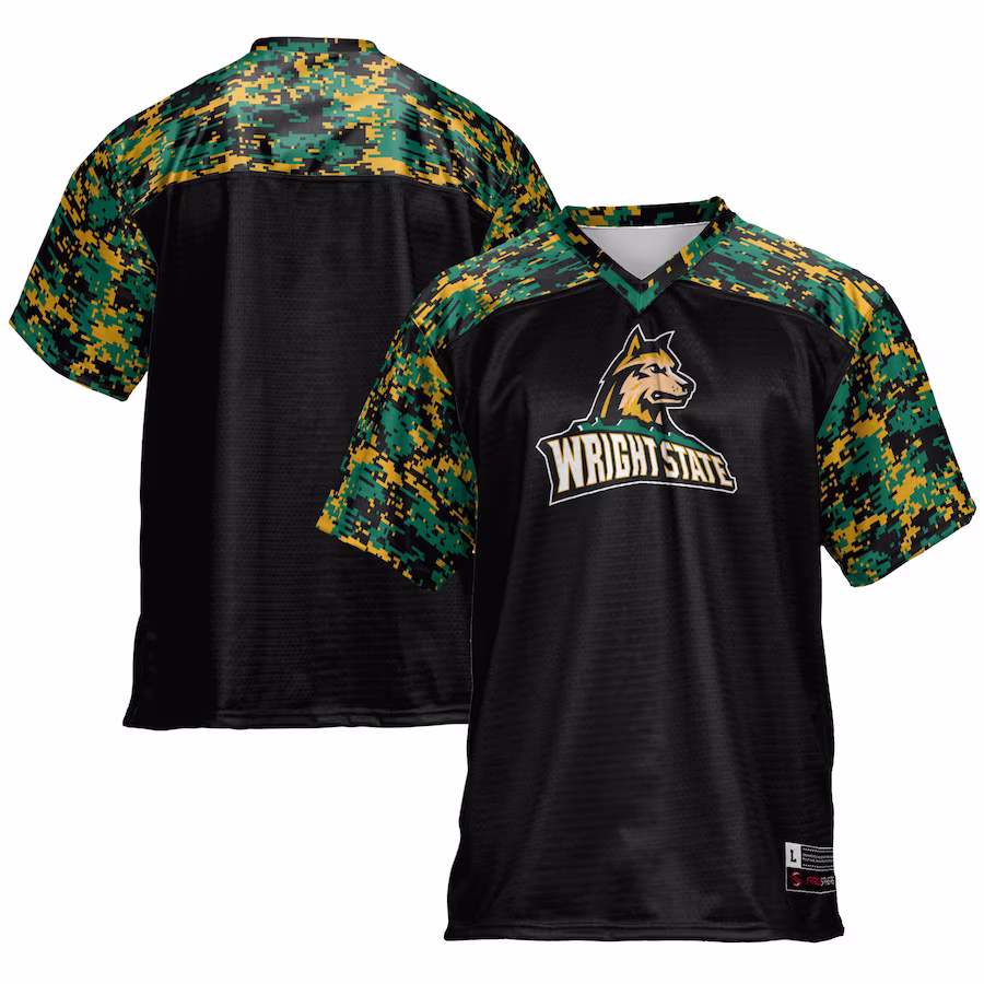 Wright State Raiders GameDay Greats Football Jersey - Black - ujerseystore