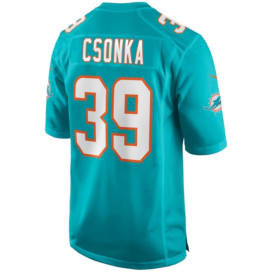 Men's Miami Dolphins Larry Csonka Nike Aqua Game Retired Player Jersey - ujerseystore