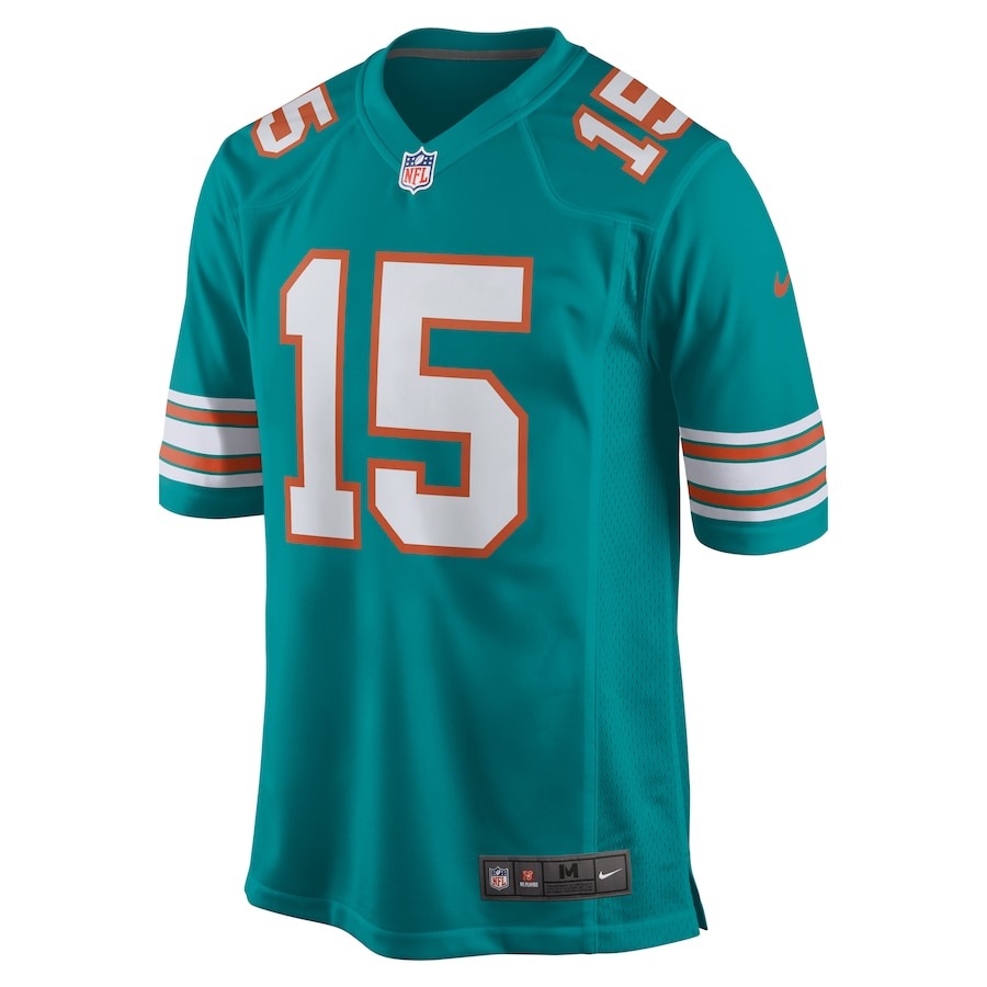 Men's Miami Dolphins Jaelan Phillips Nike Aqua Alternate Game Jersey - ujerseystore