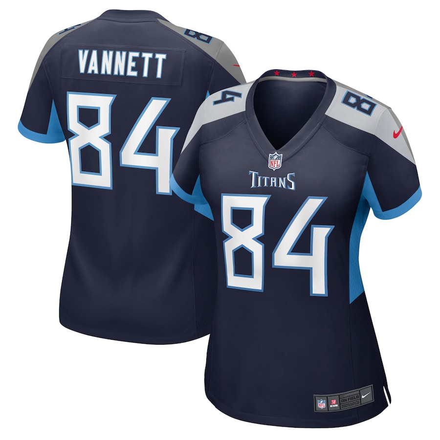 Women's Tennessee Titans Nick Vannett Nike Navy Game Jersey - ujerseystore