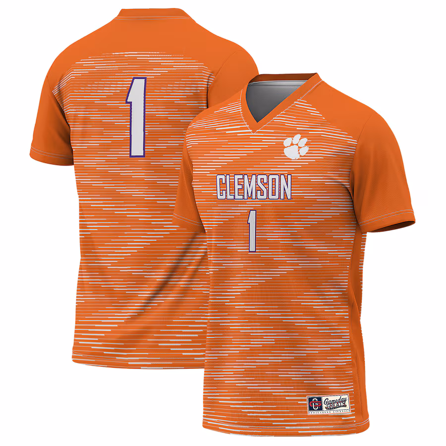 Unisex GameDay Greats #1 Orange Clemson Tigers Lightweight Soccer Jersey - ujerseystore