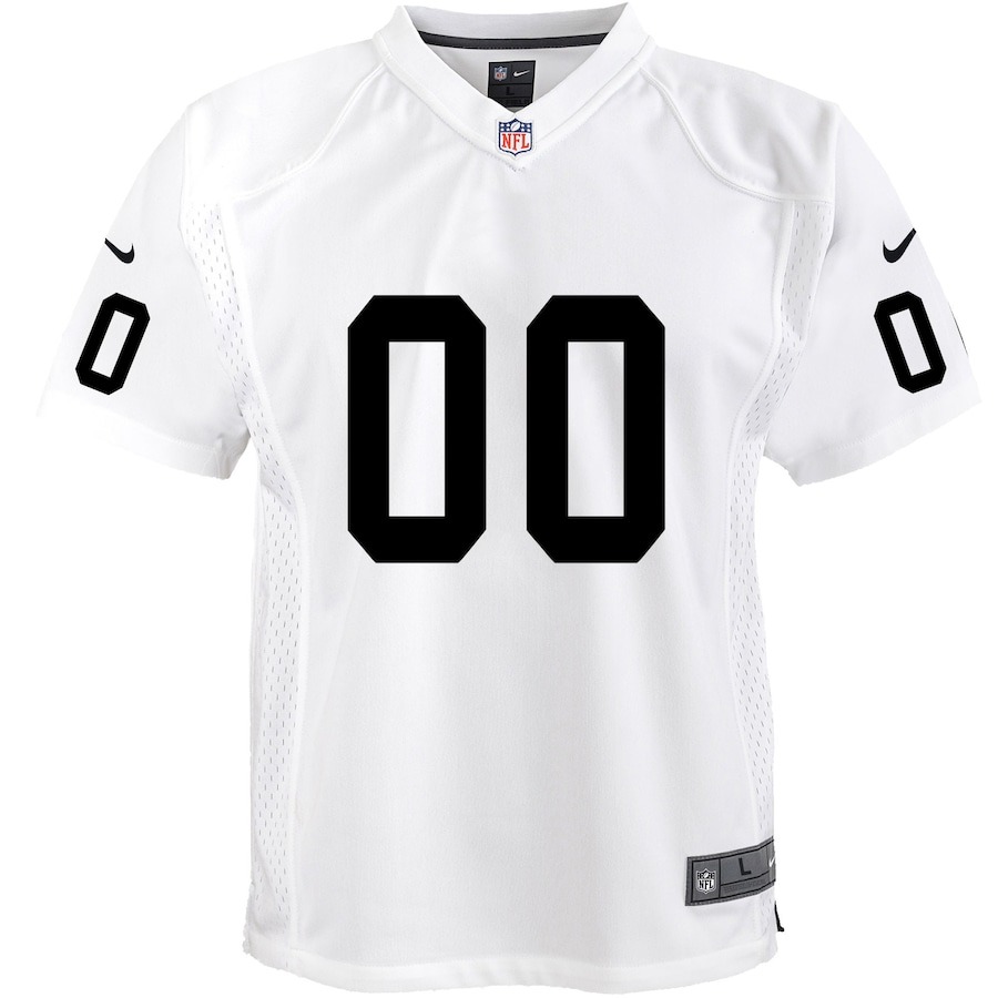 Youth Las Vegas Raiders Nike White Team Custom Game Jersey - ujerseystore