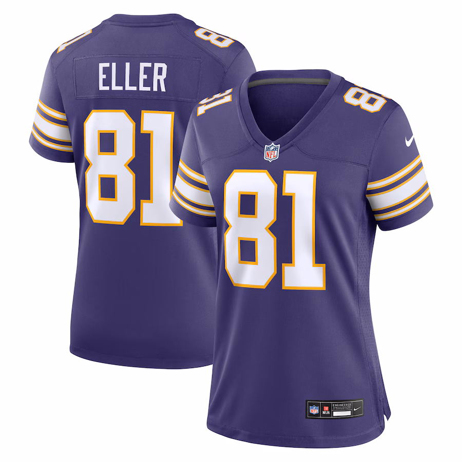 Women's Minnesota Vikings Carl Eller Nike Purple Classic Retired Player Jersey - ujerseystore