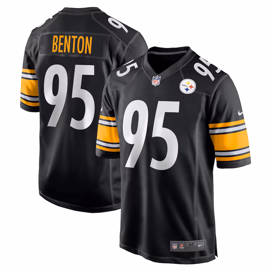 Men's Pittsburgh Steelers Keeanu Benton Nike  Black Team Game Jersey - ujerseystore