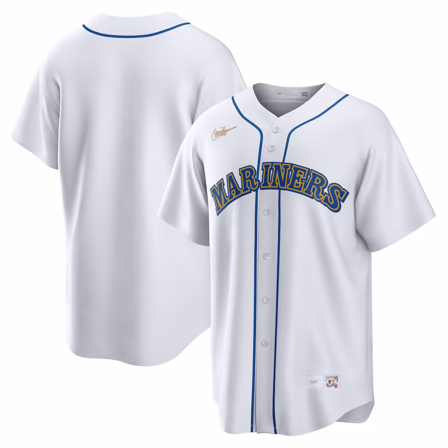 Men's Seattle Mariners Nike White Home Cooperstown Collection Team Jersey - ujerseystore