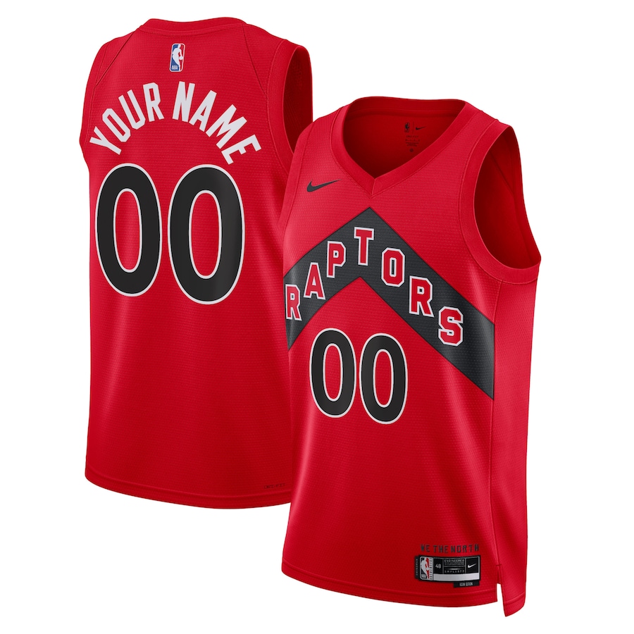 Unisex Toronto Raptors Nike Red Swingman Custom Jersey - Icon Edition - ujerseystore