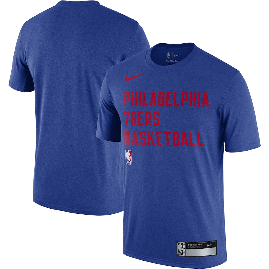 Men's Philadelphia 76ers Nike Royal 2023/24 Sideline Legend Performance Practice T-Shirt - ujerseystore