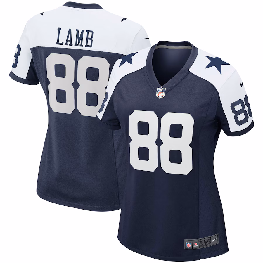 Women's Dallas Cowboys CeeDee Lamb Nike Navy Alternate Game Team Jersey - ujerseystore