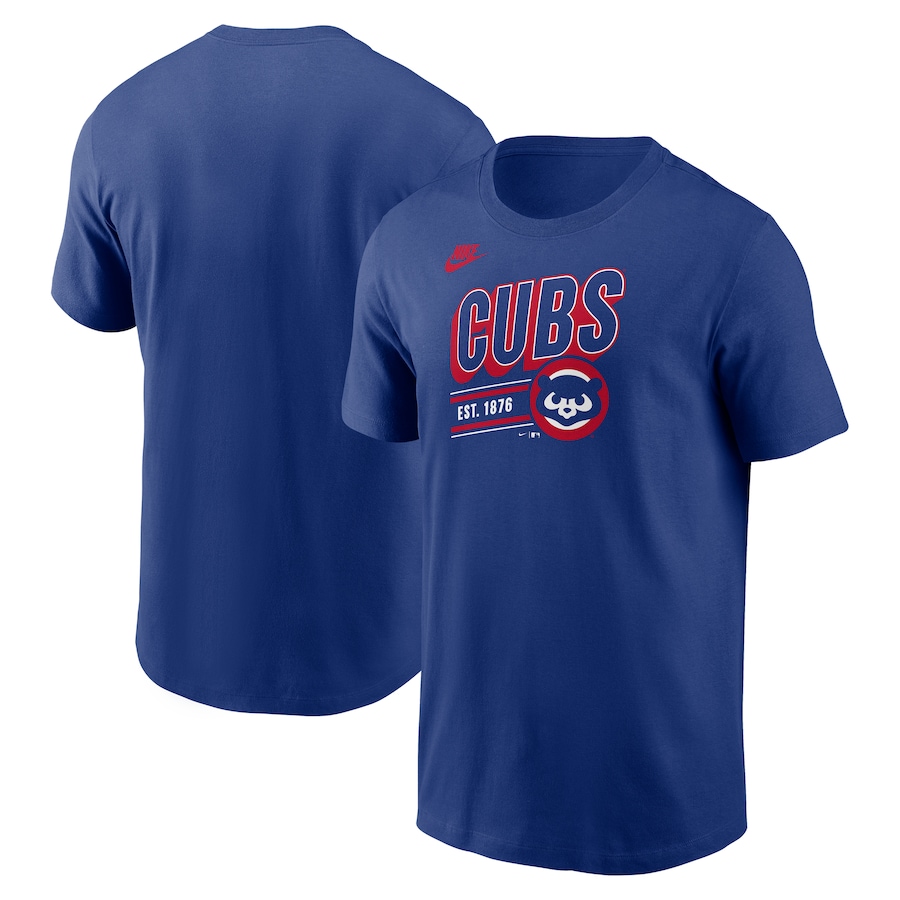 Men's Chicago Cubs Nike Royal Cooperstown Collection Retro T-Shirt - ujerseystore
