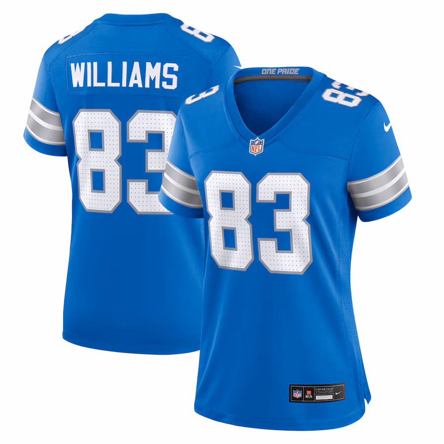Women's Detroit Lions Isaiah Williams Nike  Blue Game Jersey - ujerseystore