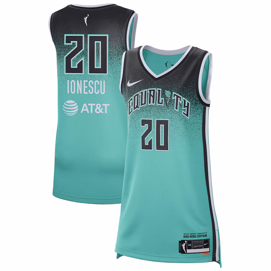Unisex New York Liberty Sabrina Ionescu Nike Mint Rebel Edition Victory Player Jersey - ujerseystore
