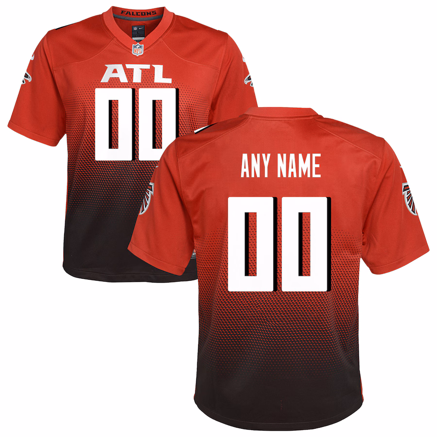 Youth Atlanta Falcons Nike Red Alternate Custom Game Jersey - ujerseystore
