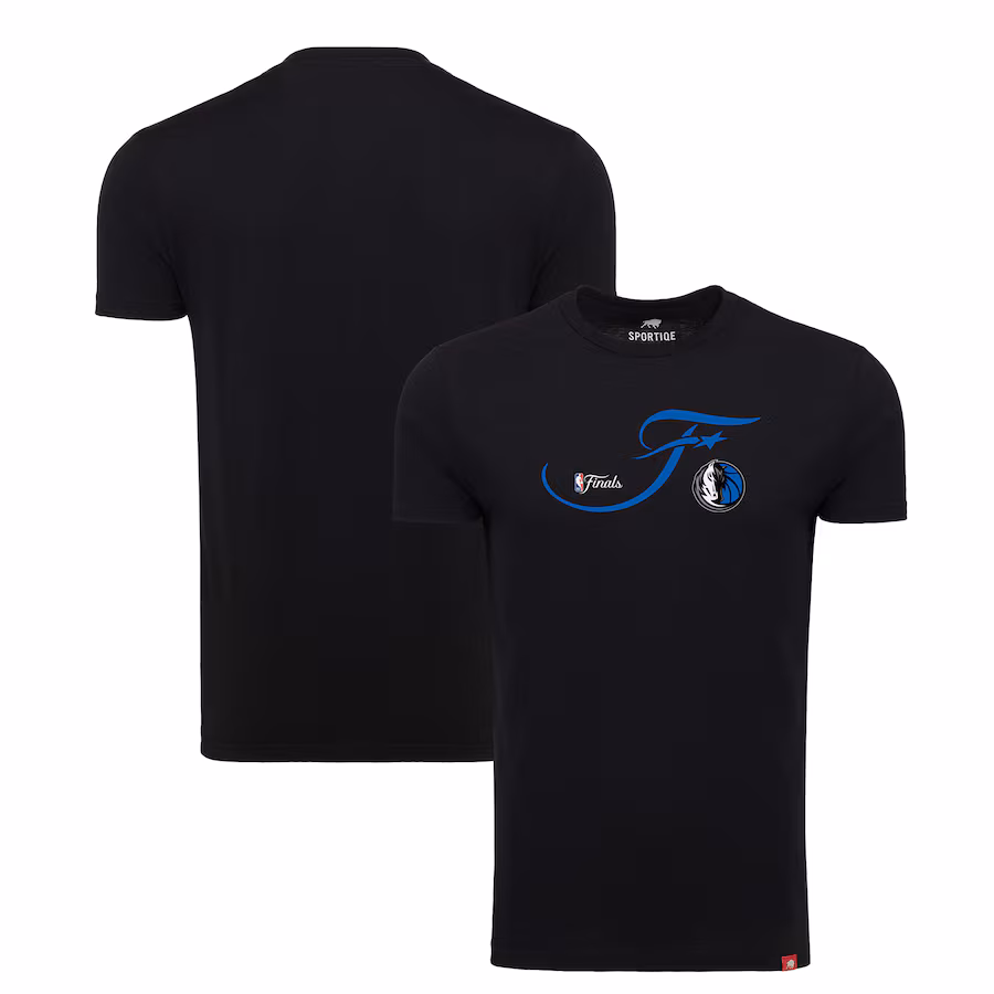 Unisex Dallas Mavericks Sportiqe Black 2024 NBA Finals Super Soft Comfy Tri-Blend T-Shirt - ujerseystore