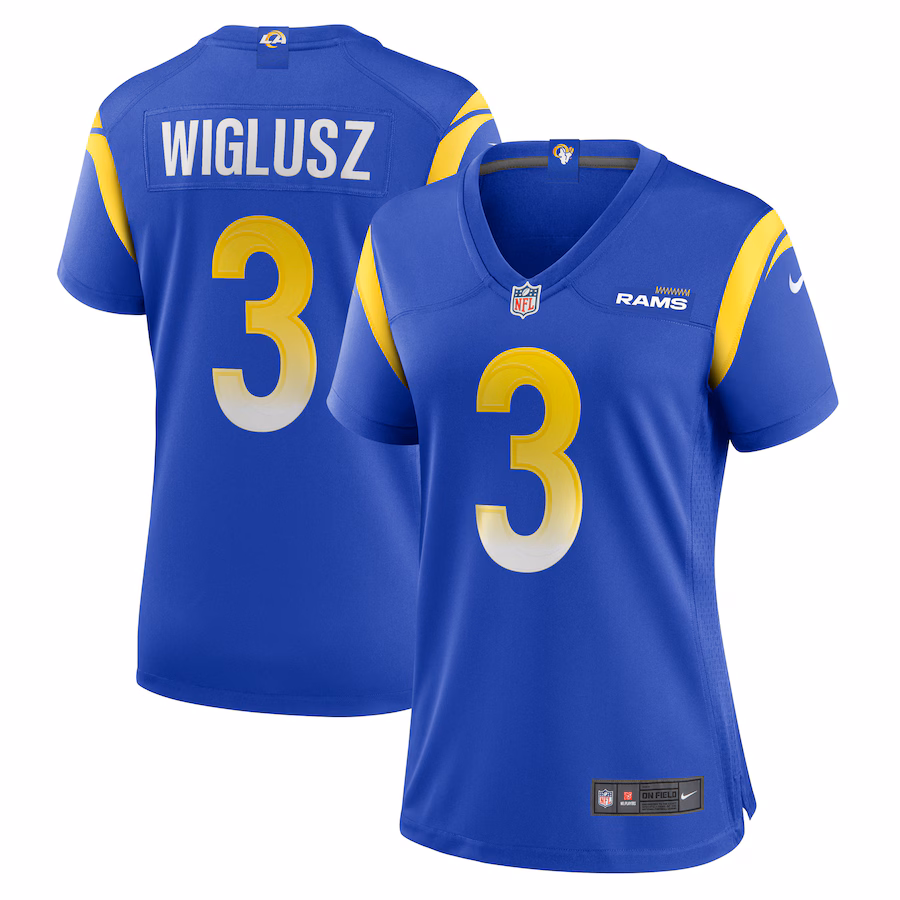 Women's Los Angeles Rams Sam Wiglusz Nike  Royal Game Jersey - ujerseystore