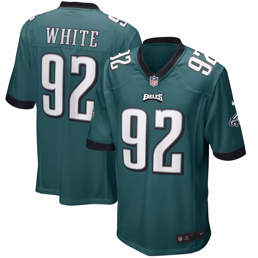 Men's Philadelphia Eagles Reggie White Nike Midnight Green Game Retired Player Jersey - ujerseystore
