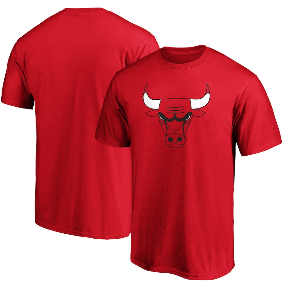 Men's Chicago Bulls Fanatics Red Primary Team Logo T-Shirt - ujerseystore