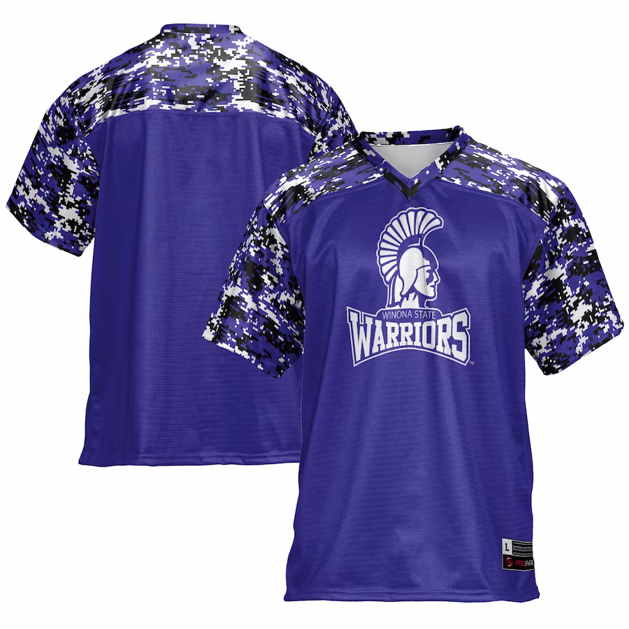 Winona State Warriors GameDay Greats Football Jersey - Purple - ujerseystore