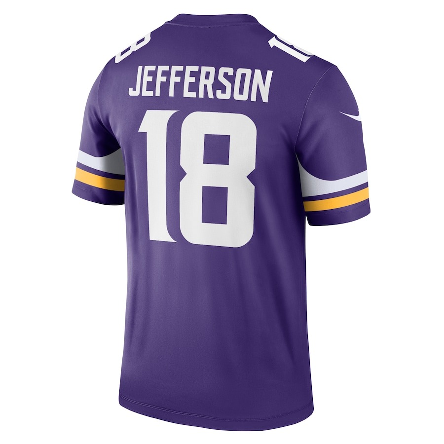Men's Minnesota Vikings Justin Jefferson Nike Purple Legend Jersey - ujerseystore