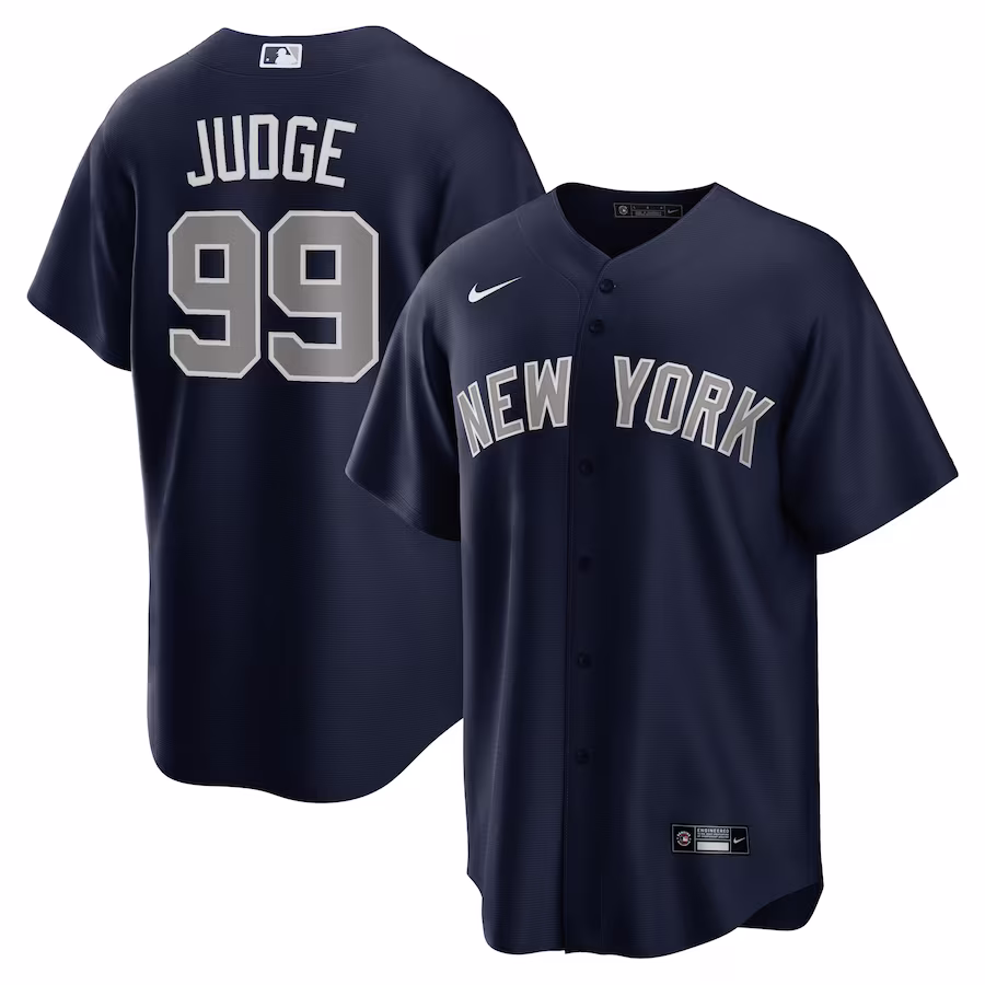 Men's New York Yankees Aaron Judge Nike Navy Alternate Replica Player Name Jersey - ujerseystore