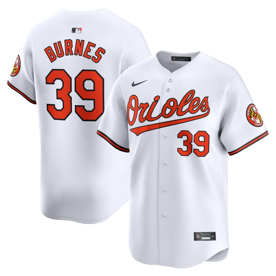 Men's Baltimore Orioles Corbin Burnes Nike White Home Limited Player Jersey - ujerseystore