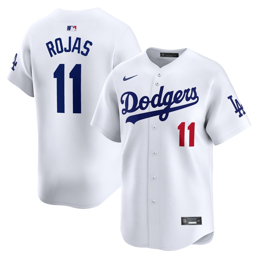 Men's Los Angeles Dodgers Miguel Rojas Nike White Home Limited Player Jersey - ujerseystore
