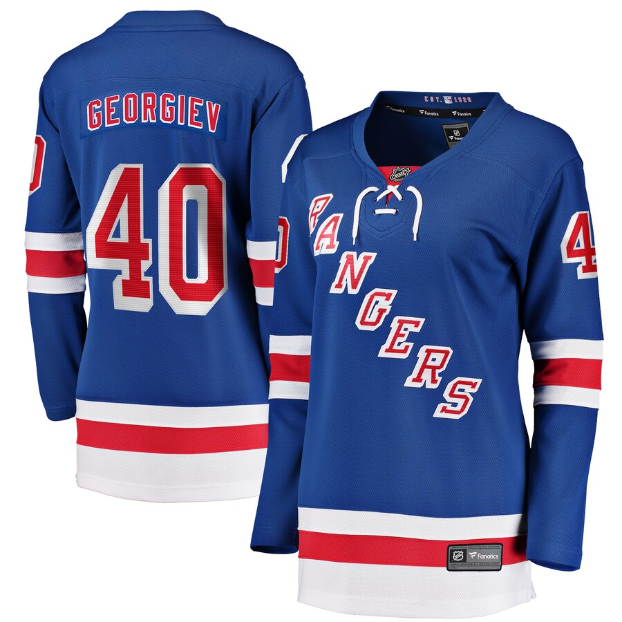 Alexandar Georgiev New York Rangers Fanatics Branded Women's Home Breakaway Player Jersey - Blue - ujerseystore